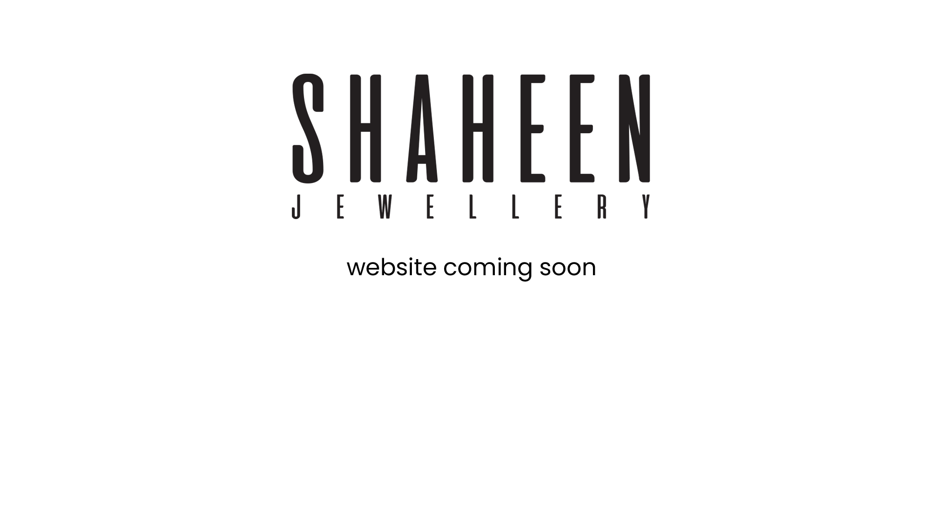 Shaheen Jewellery website coming soon